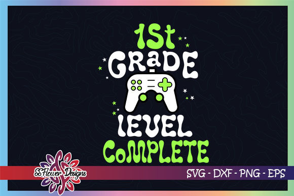 1st Grade Level Completed Game Graphic for Crafts and Graphics