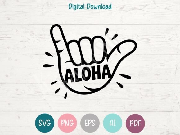 Aloha Shaka Hand Hawaiian Graphics & Crafts Asset