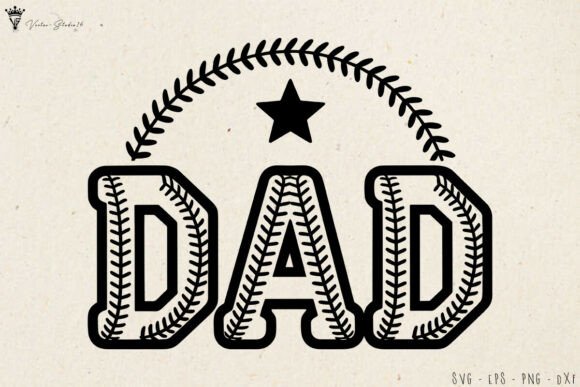 Baseball Dad SVG Graphics for Crafts & Digital Selling