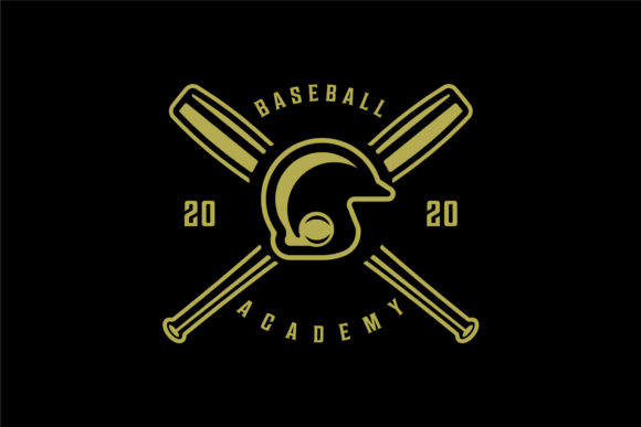 Baseball Logo Vintage Vector Icon Design for Logos and Graphics