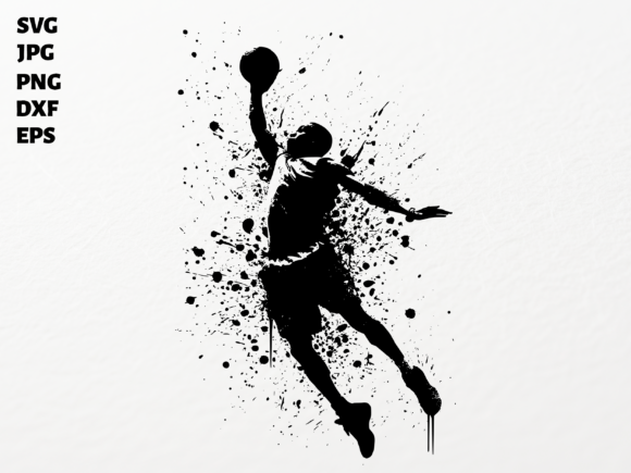 Basketball Player SVG: Energetic Graphics for Sports & Crafts Content