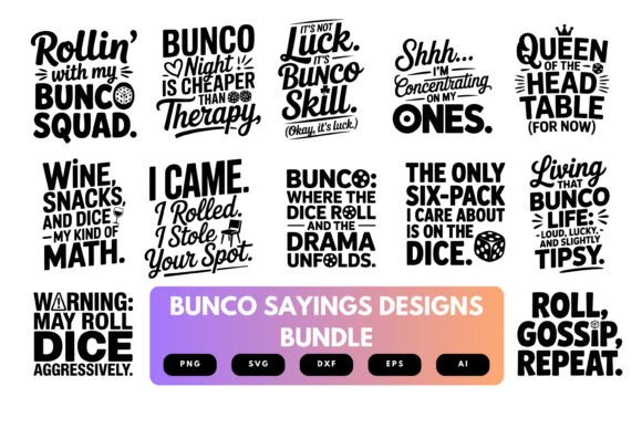Bunco SVG Bundle Review: Graphics for Crafts & Game Night