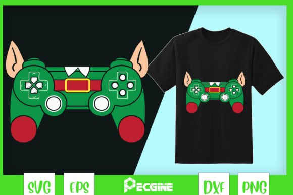 Christmas Game Controller ELF SVG: Graphics for Modern Crafts