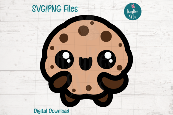 Cute Chocolate Chip Cookie for Graphics and Crafts