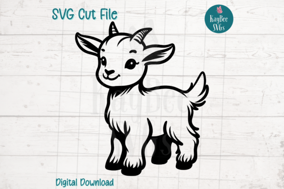Cute Goat SVG for Crafts & Graphics
