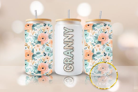 Granny Glass Can Wrap Graphics for Crafts