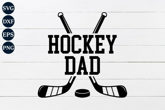 Hockey Dad SVG PNG Graphics for Craft Branding