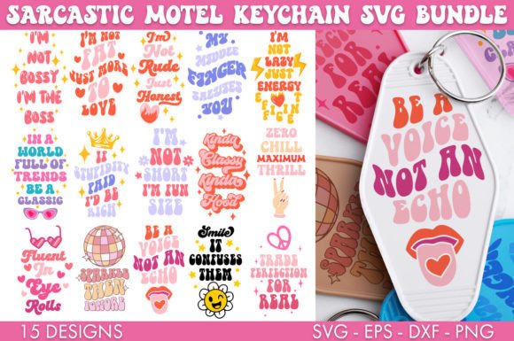 Sarcastic Motel Keychain SVG Bundle: A Designer's Review